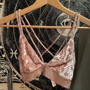 Victoria’s Secret Pink Velvet Bralette - image 1